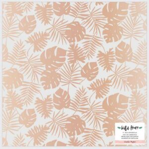 Лист кардстока двусторонний  "Wild Heart Double-Sided - W/Gold Holographic" от Crate Paper