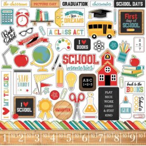 Набор стикеров (наклеек) "Back to School" от Echo Park